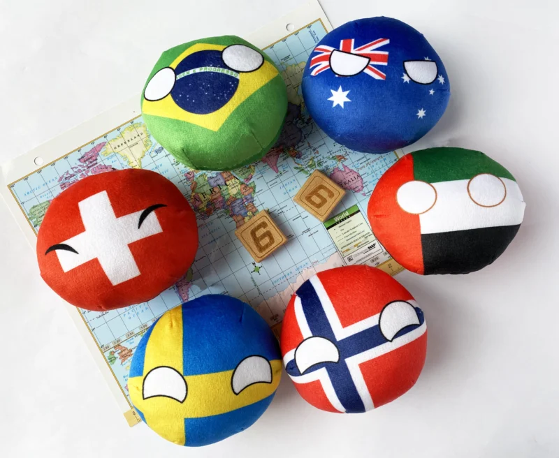 6PC: Australia, Brazil, Norway, Sweden, Switzerland, Dubai, group view