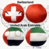 6PC: Australia, Brazil, Norway, Sweden, Switzerland, Dubai, additional product view