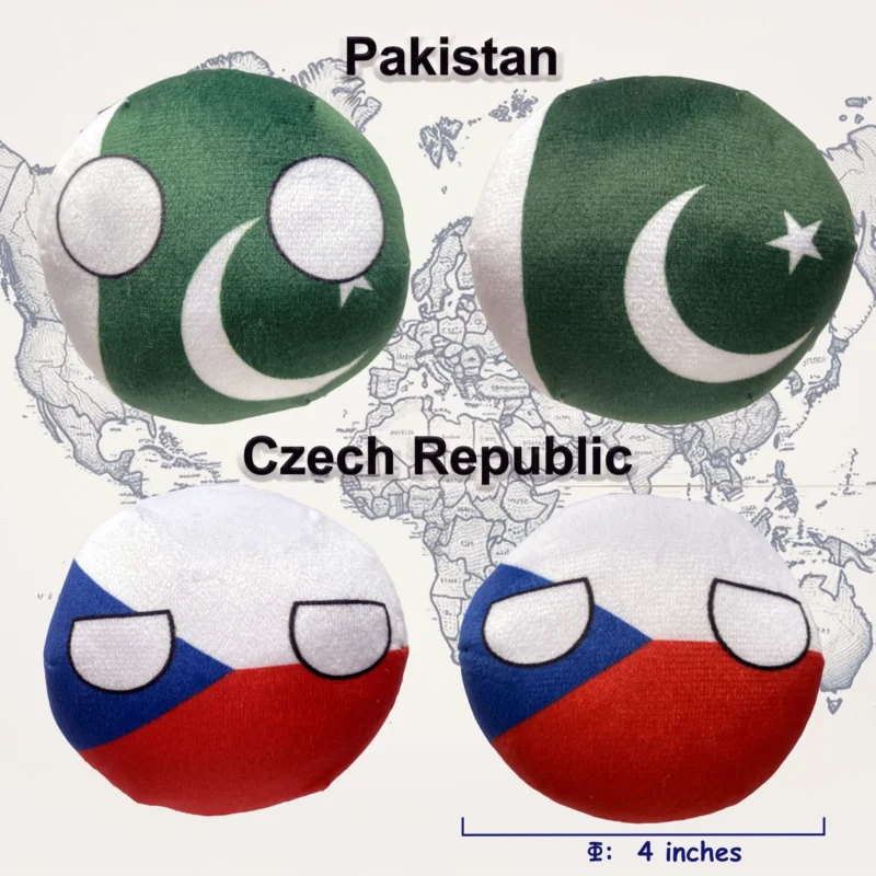 6PC: Spain, Pakistan, North Korea, Czech Republic, South Africa, New Zealand, arranged product view