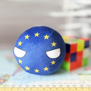 European Union Countryball plushie, front view