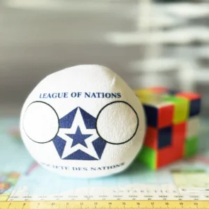 League of Nations Countryball plushie, front view