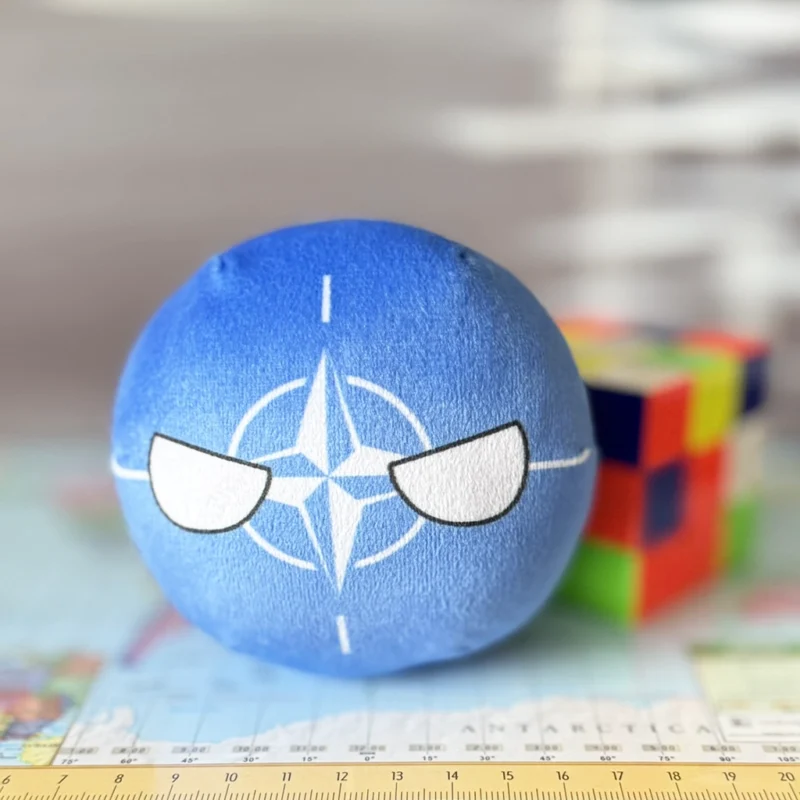 NATO Countryball plushie, front view