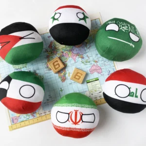 9-IR-IQ-SA-JO-KW-SY 1 6PC: Iran, Iraq, Saudi Arabia, Jordan, Kuwait, Syria, group view